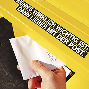 Bewerbung per Post